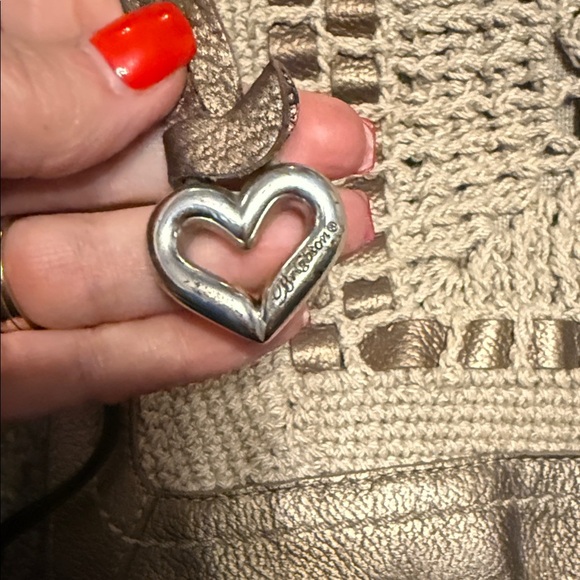 Brighton Chic Bronze and Tan Crochet Shoulder Bag A552752 - Picture 3 of 12